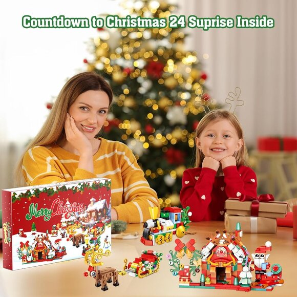 2024 Advent Calendar Building Block Set Christmas Gift - Picture 5 of 7